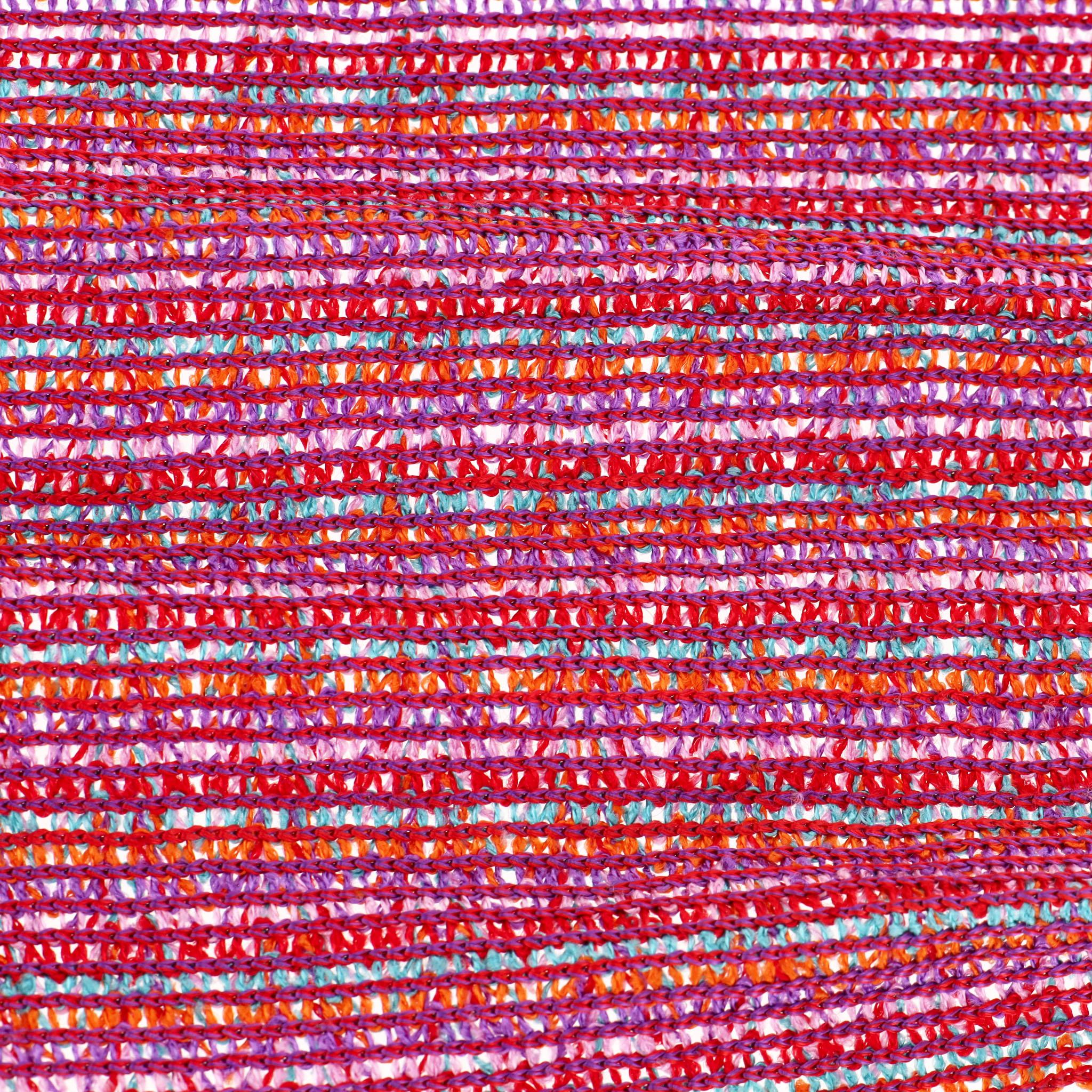 Pink Missoni Woven Fringed Scarf For Sale