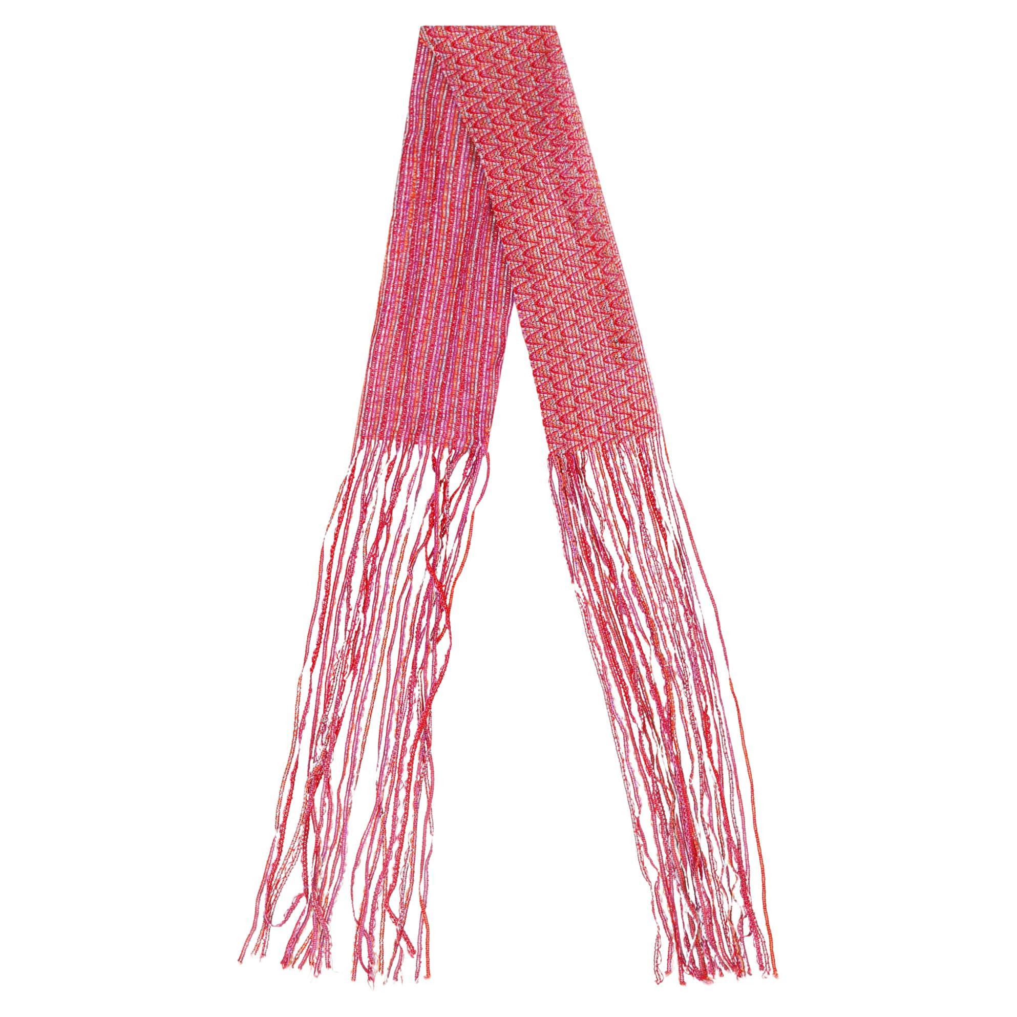 Missoni Woven Fringed Scarf For Sale