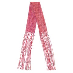 Bufanda de flecos tejida Missoni