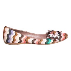 Missoni Woven Patterned Ballet Flats Size IT 40.5