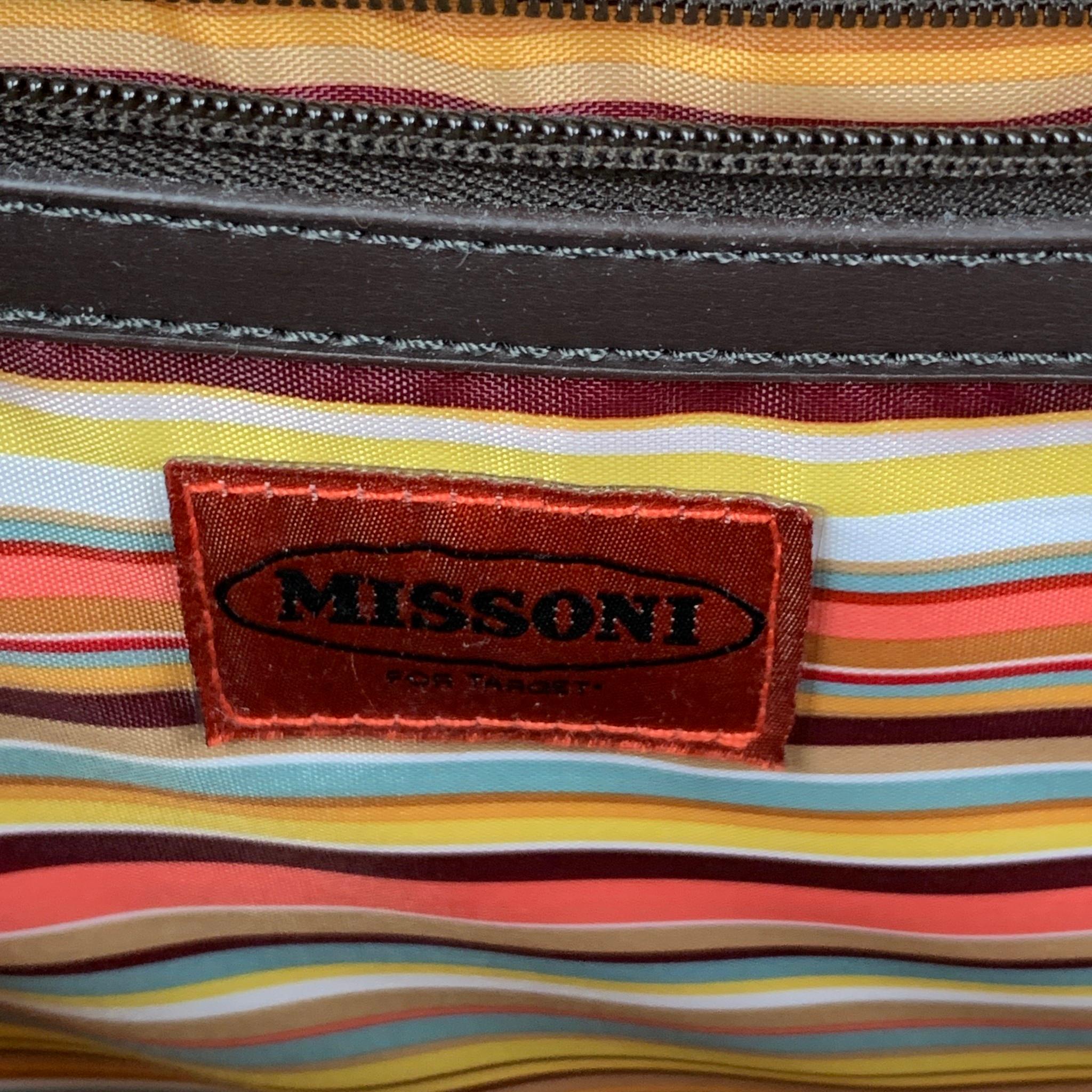 MISSONI x Target Multi-Color Chevron Polyester Tote Bag In Good Condition In San Francisco, CA