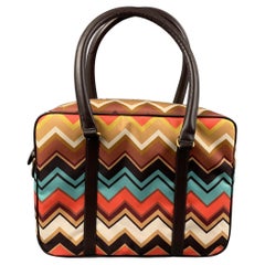 MISSONI x Target Mehrfarbige Chevron-Tragetasche aus Polyester