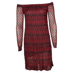 Missoni, zig zag dress in red, pink and grey