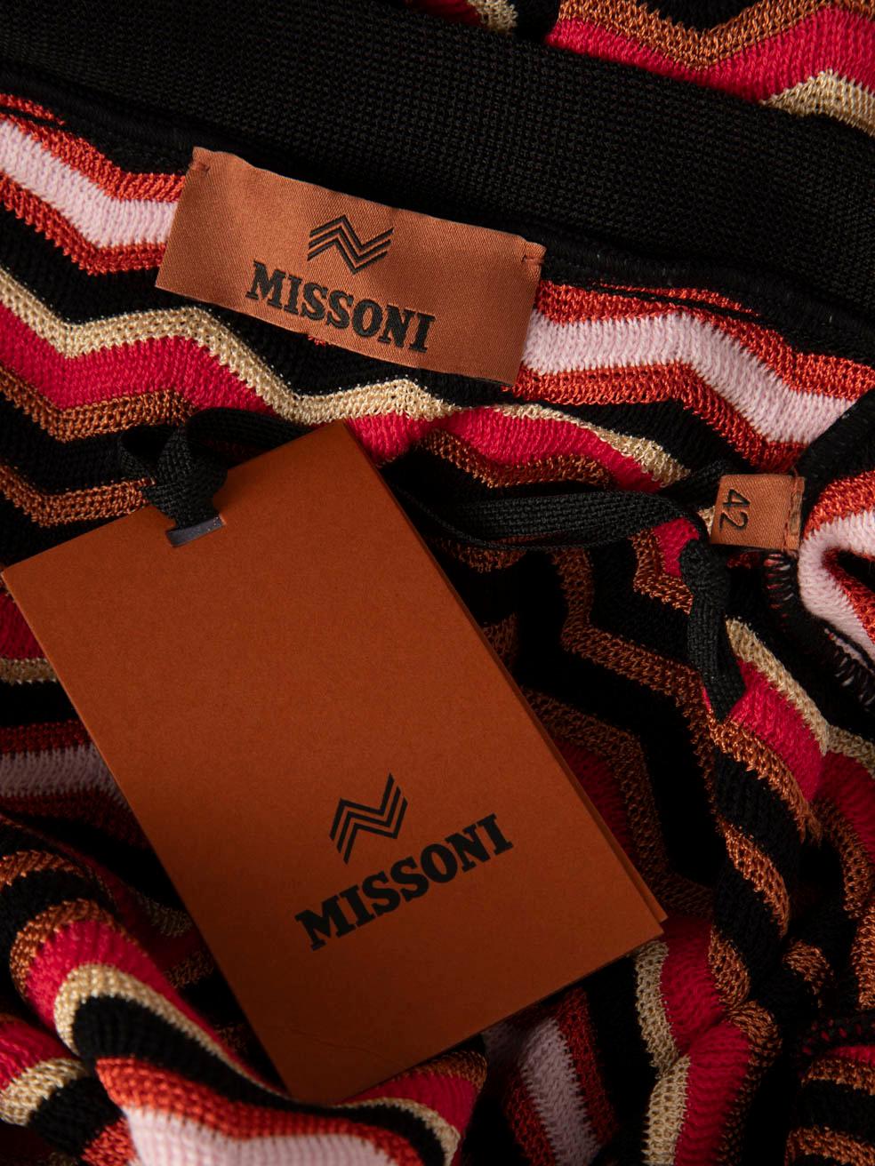 Missoni Zig Zag Pattern Belted Cardigan Size M Pour femmes en vente