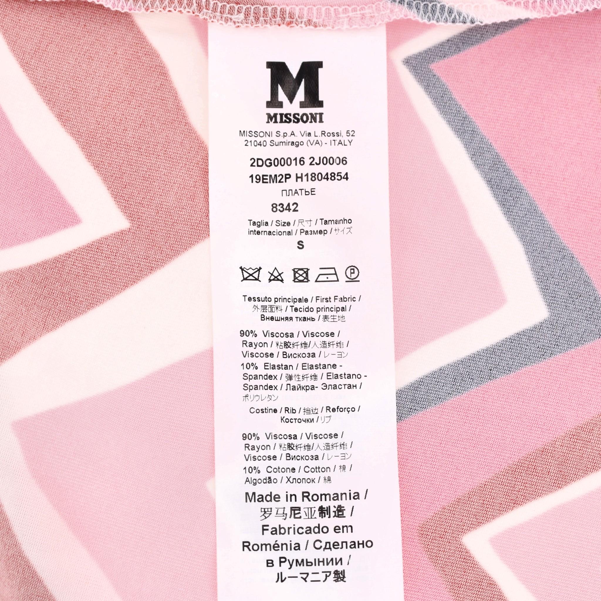 Missoni Zigzag Kleid in A-Linien-Linie im Angebot 2
