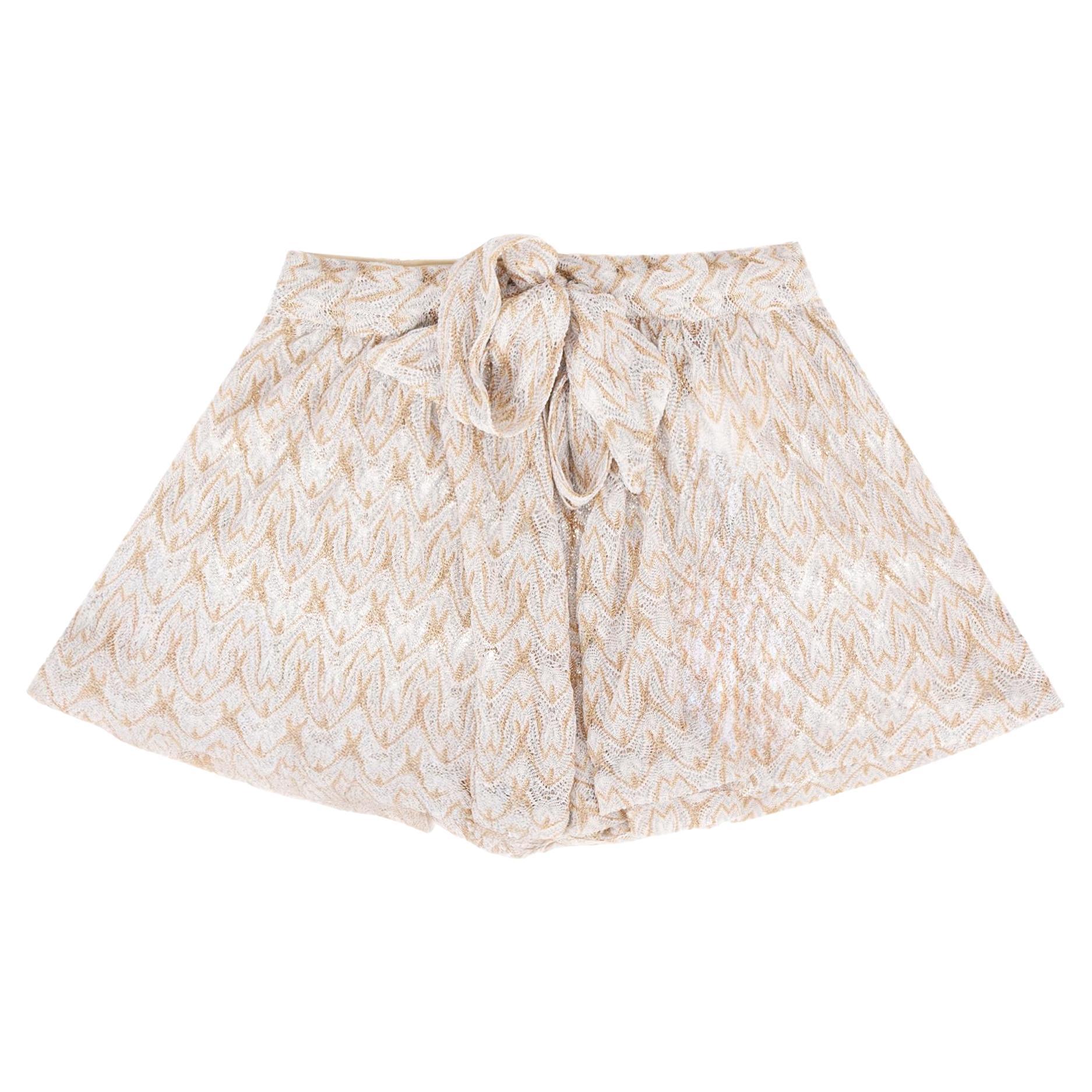 Short en crochet à zigzag de Missoni
