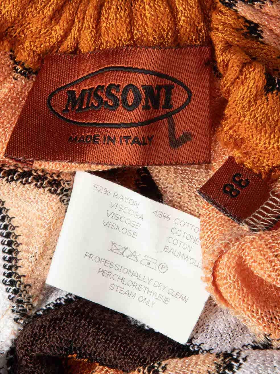 Missoni Zigzag Halterneck Woven Maxi Dress Size XS For Sale 1