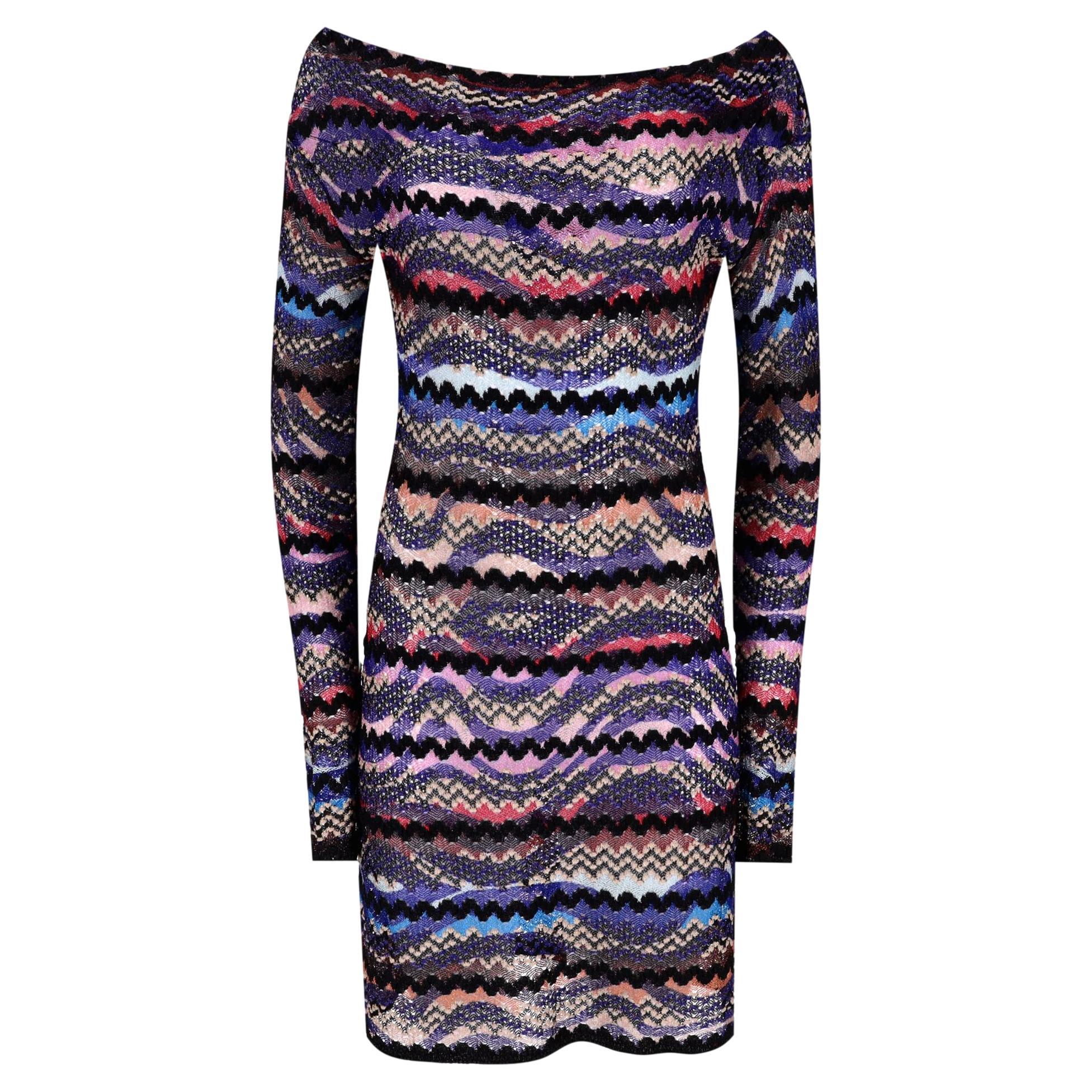 Missoni Zigzag Knitted Dress For Sale