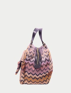 Missoni Zigzag Multicolor Fabric Handbag