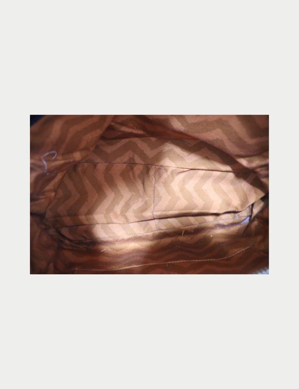 Sac à main en tissu Missoni Zigzag Multicolore Pour femmes en vente