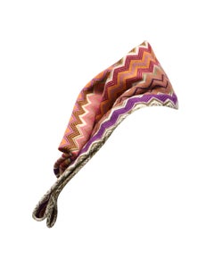 Missoni Zigzag Print Scarf in Multicolor Wool