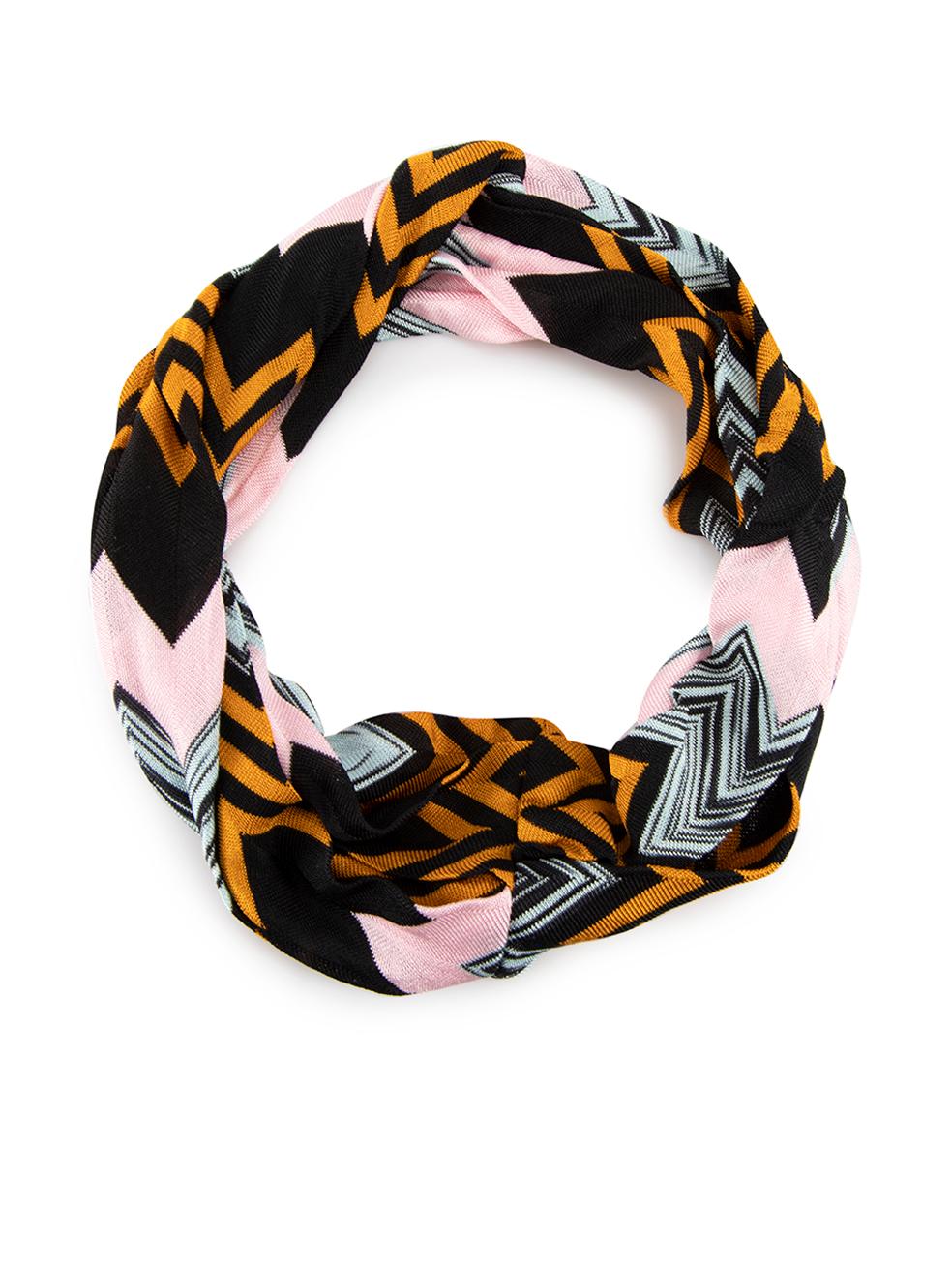 Missoni Zigzag Print Woven Headband In Good Condition For Sale In London, GB