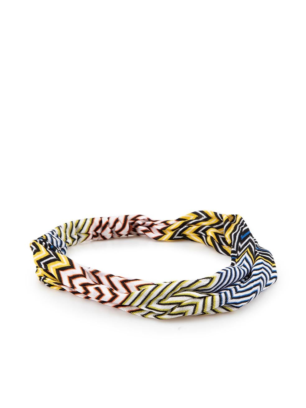 CONDITION is Very good. Hardly any visible wear to headband is evident on this used Missoni designer resale item.



Details


Multicolour

Synthetic

Headband

Zigzag pattern

Elasticated



 



 

Composition

NO COMPOSITION LABEL BUT FEELS LIKE