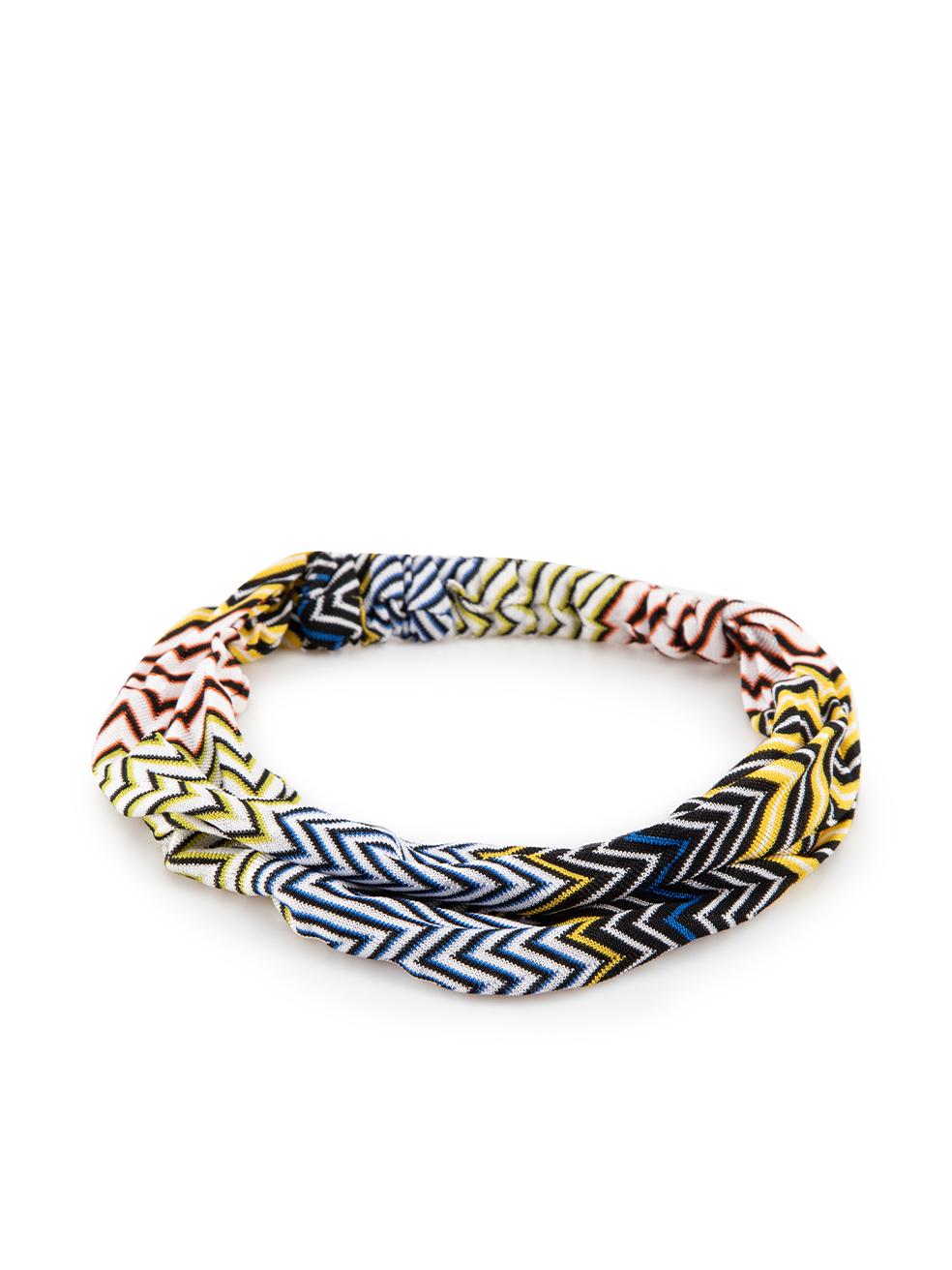 Missoni Zigzag Woven Headband In Good Condition For Sale In London, GB