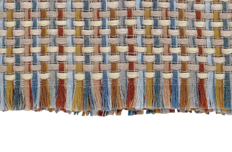 Missoni Home Jocker Throw in Multicolor and Beige Wool W/ Knit