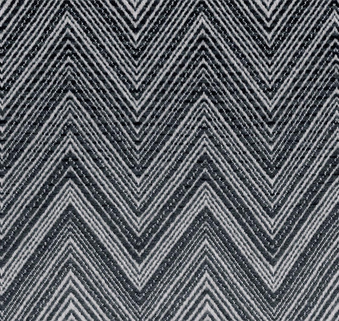 Modern Missoni Home Timmy Throw in Black & White Chevron Print For Sale