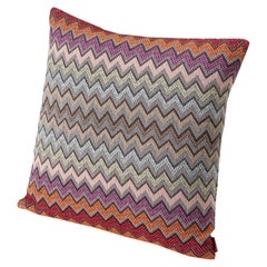 Missoni Home William Chevron-Kissen in Rosa und Grau