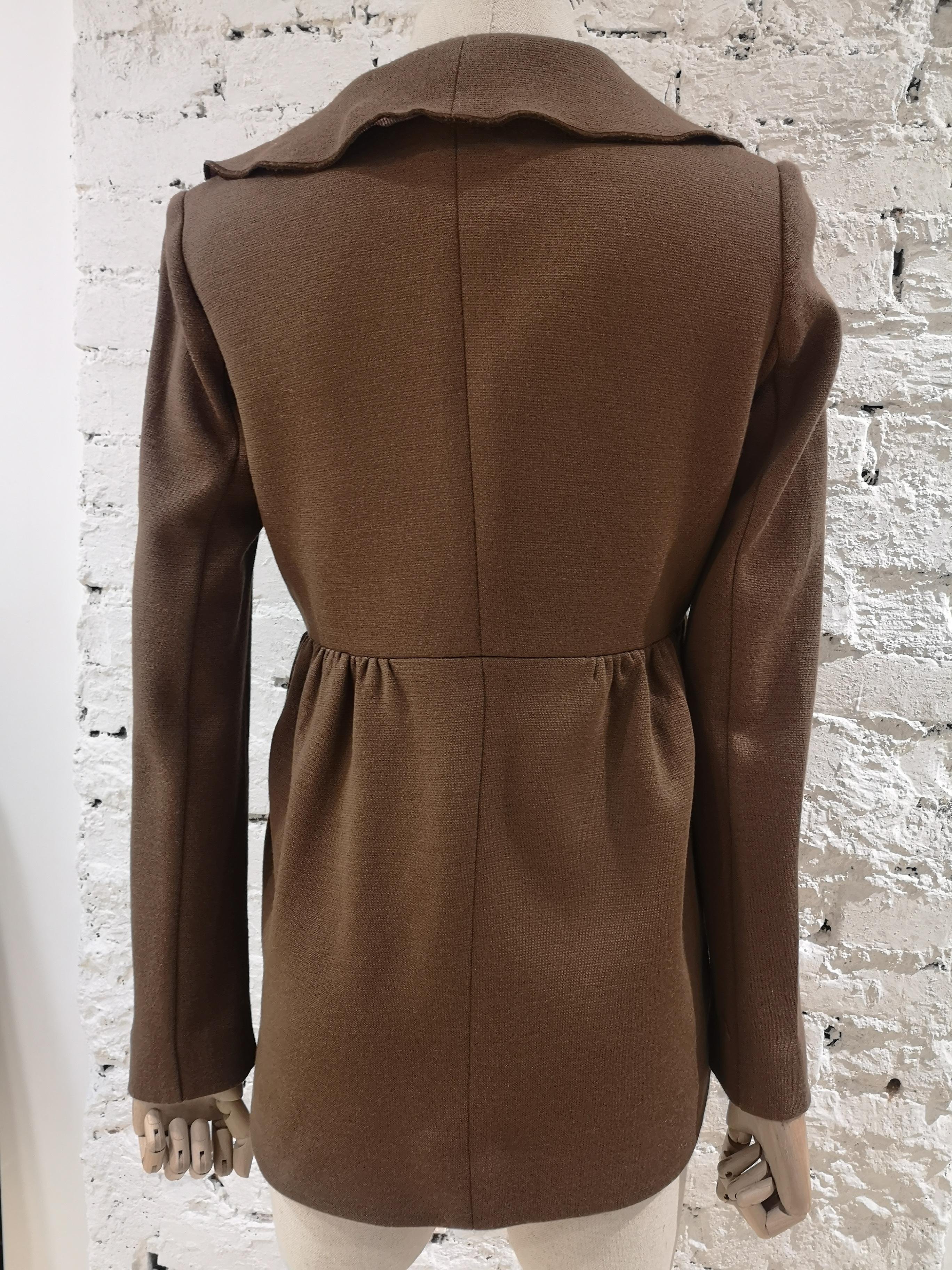Missoni brown wool jacket For Sale 4