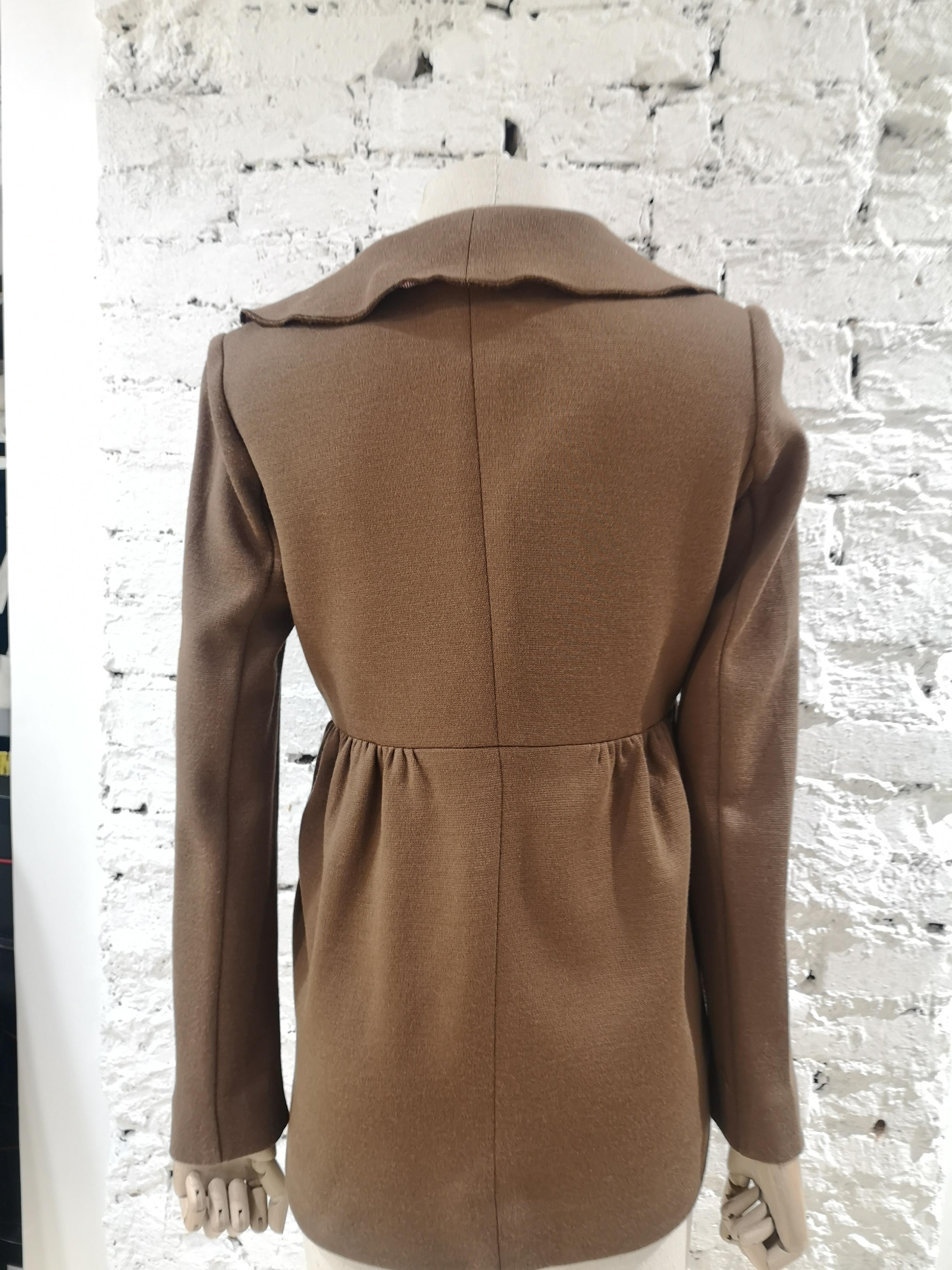 Missoni brown wool jacket For Sale 7