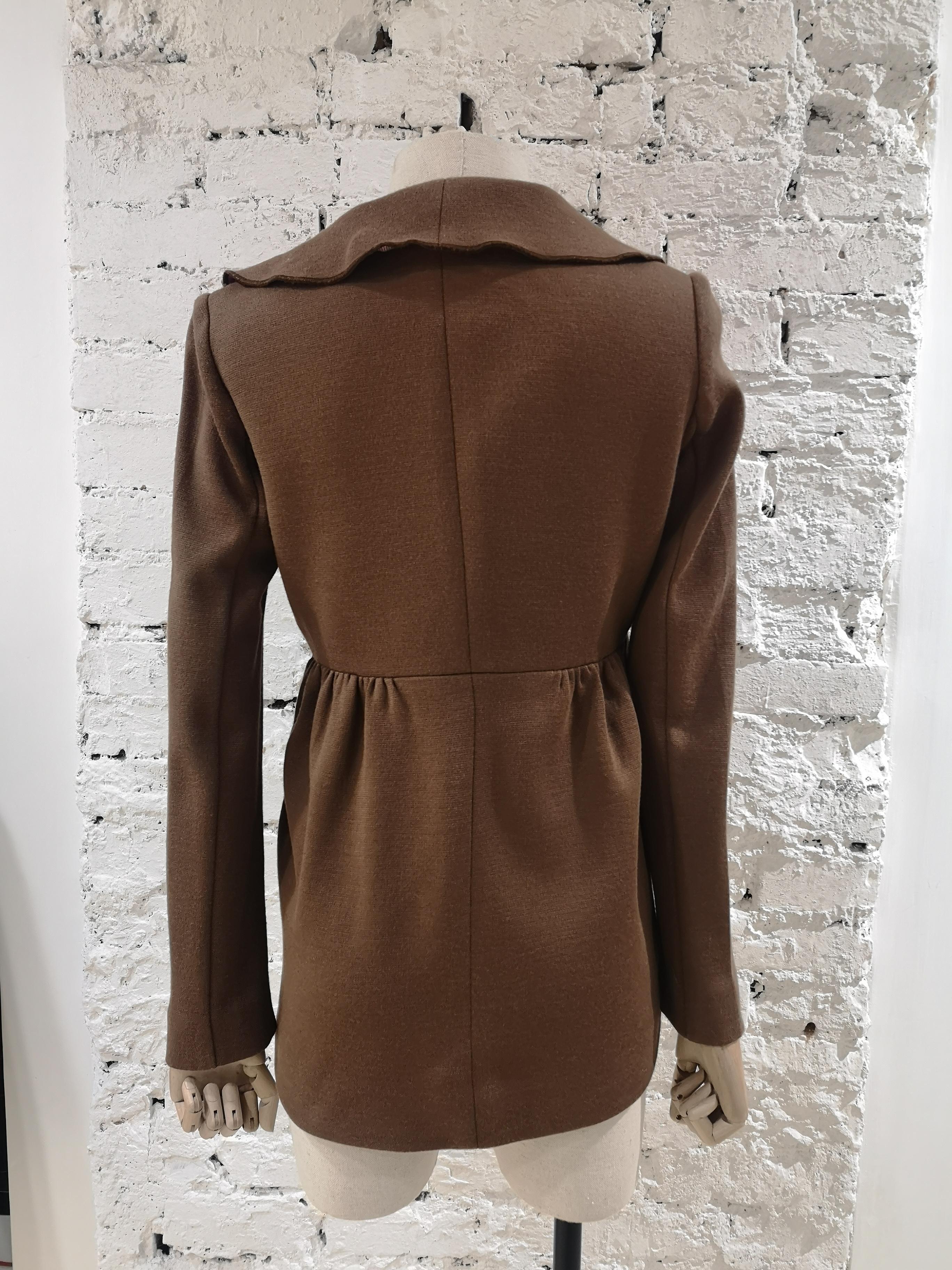 Missoni brown wool jacket For Sale 8