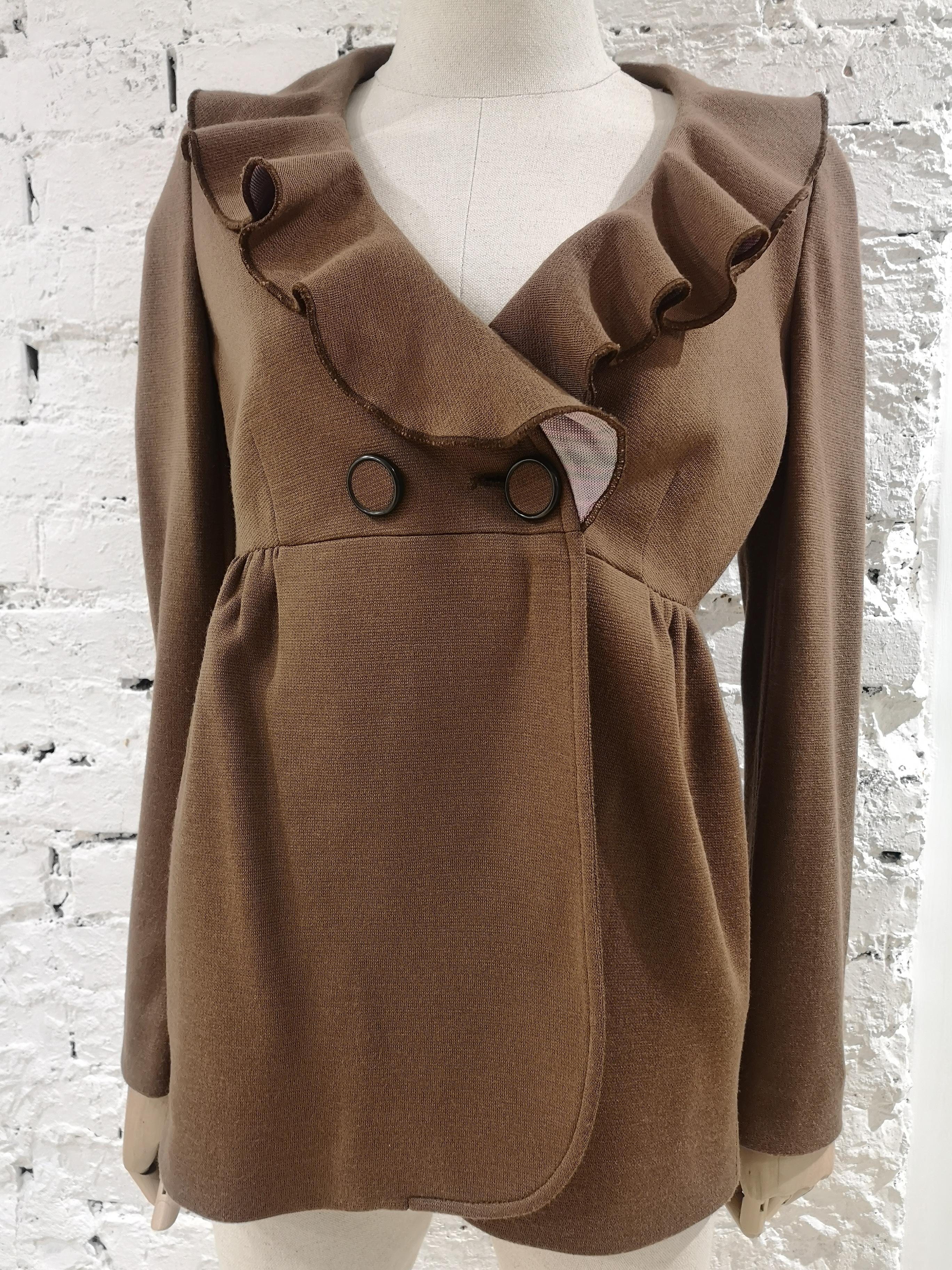 Black Missoni brown wool jacket For Sale