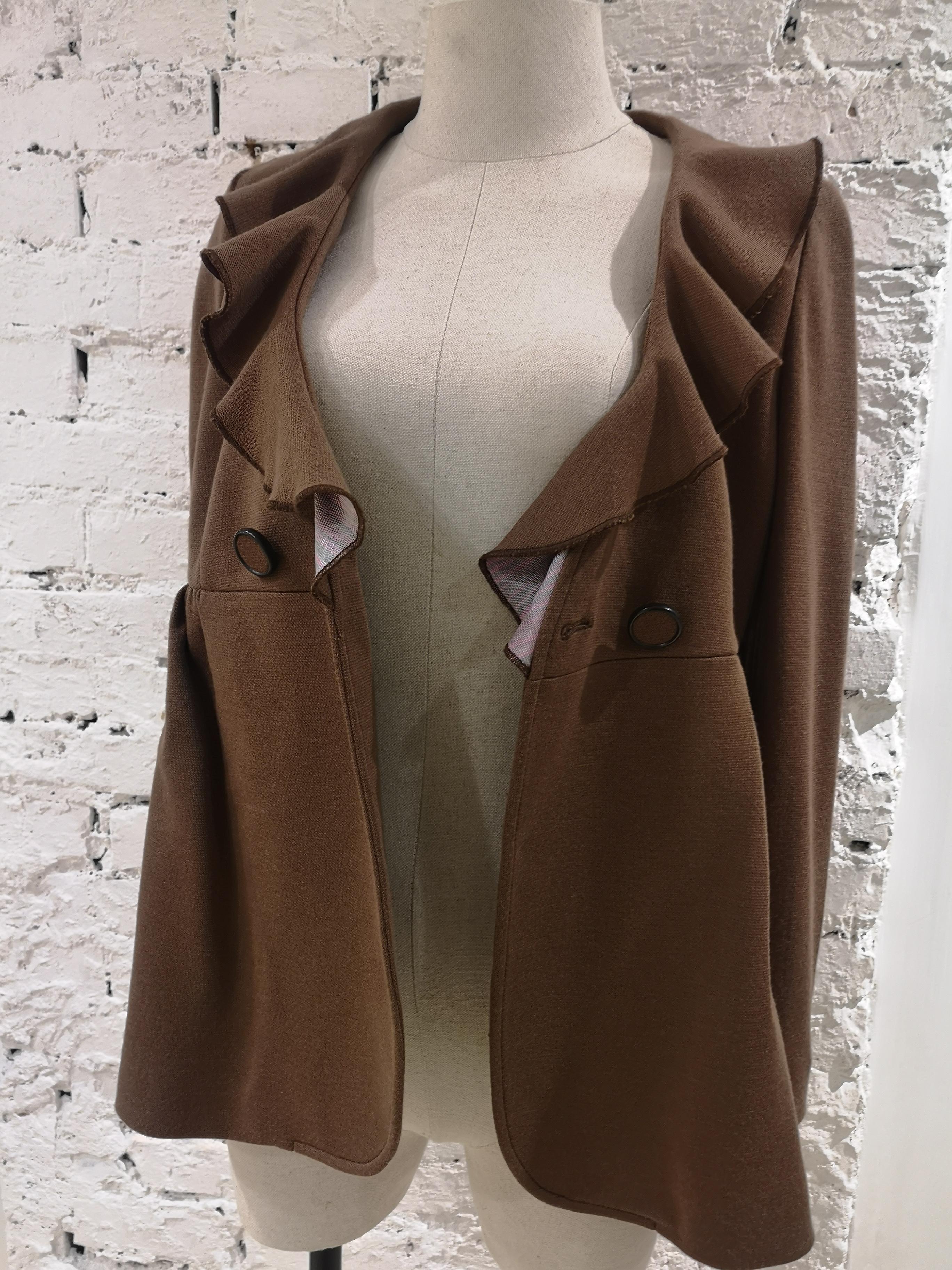 Missoni brown wool jacket For Sale 1