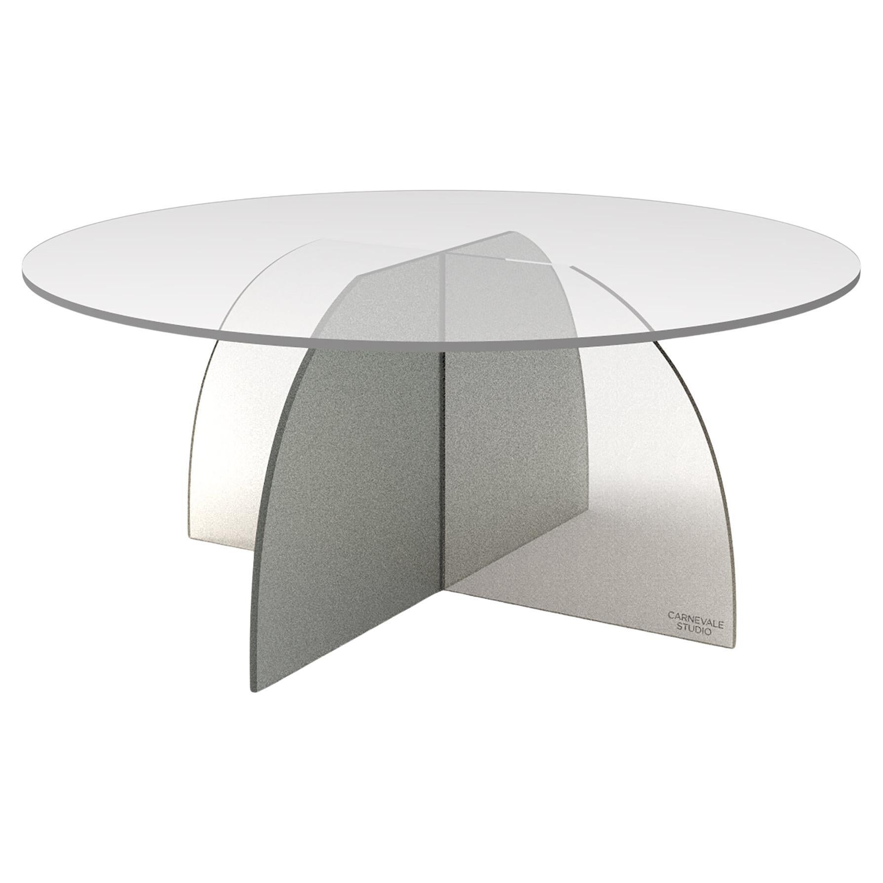 Mist Clear Acrylic Coffee Tables, Sheer by Carnevale Studio