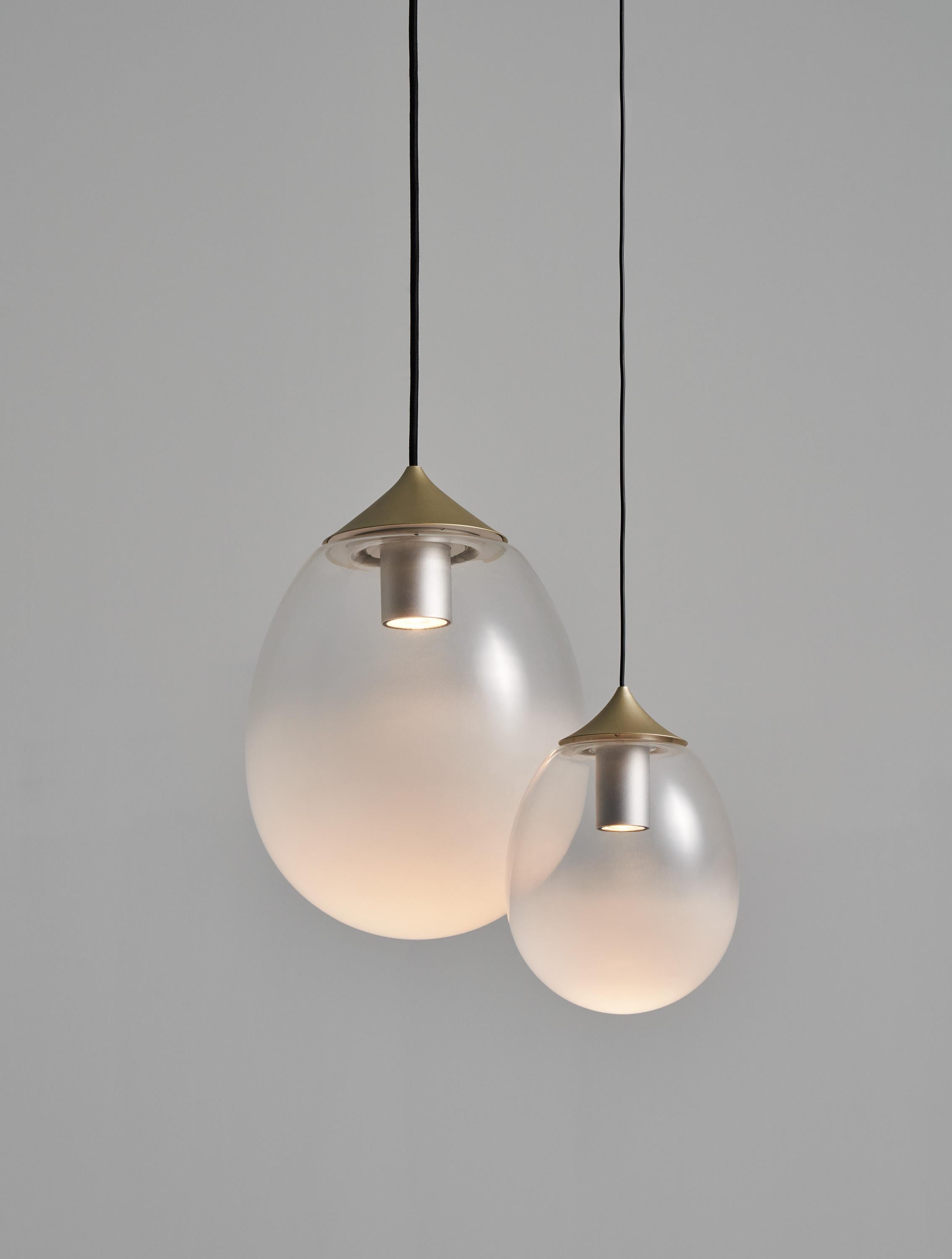 A reinterpretation of our ever-so-popular MIST pendant series, meet the newly redesigned MIST LED Pendant. Preserving the familiar misty raindrop silhouette, MIST LED Pendant S/ L boasts an enhanced integrated LED, (CRI>95, R9>80). The emitted light