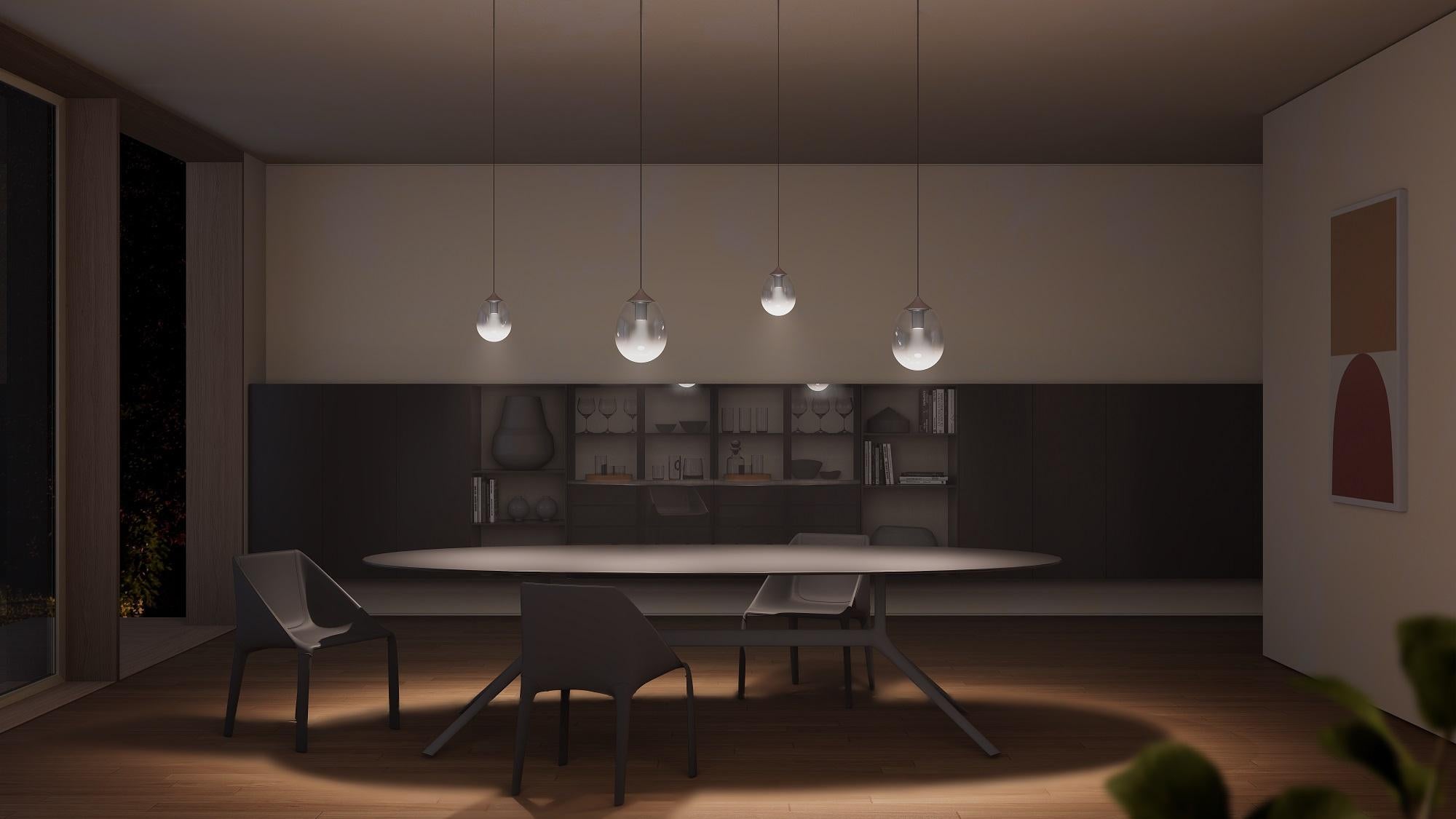 Moderno Ciondolo LED MIST Piccolo in vendita