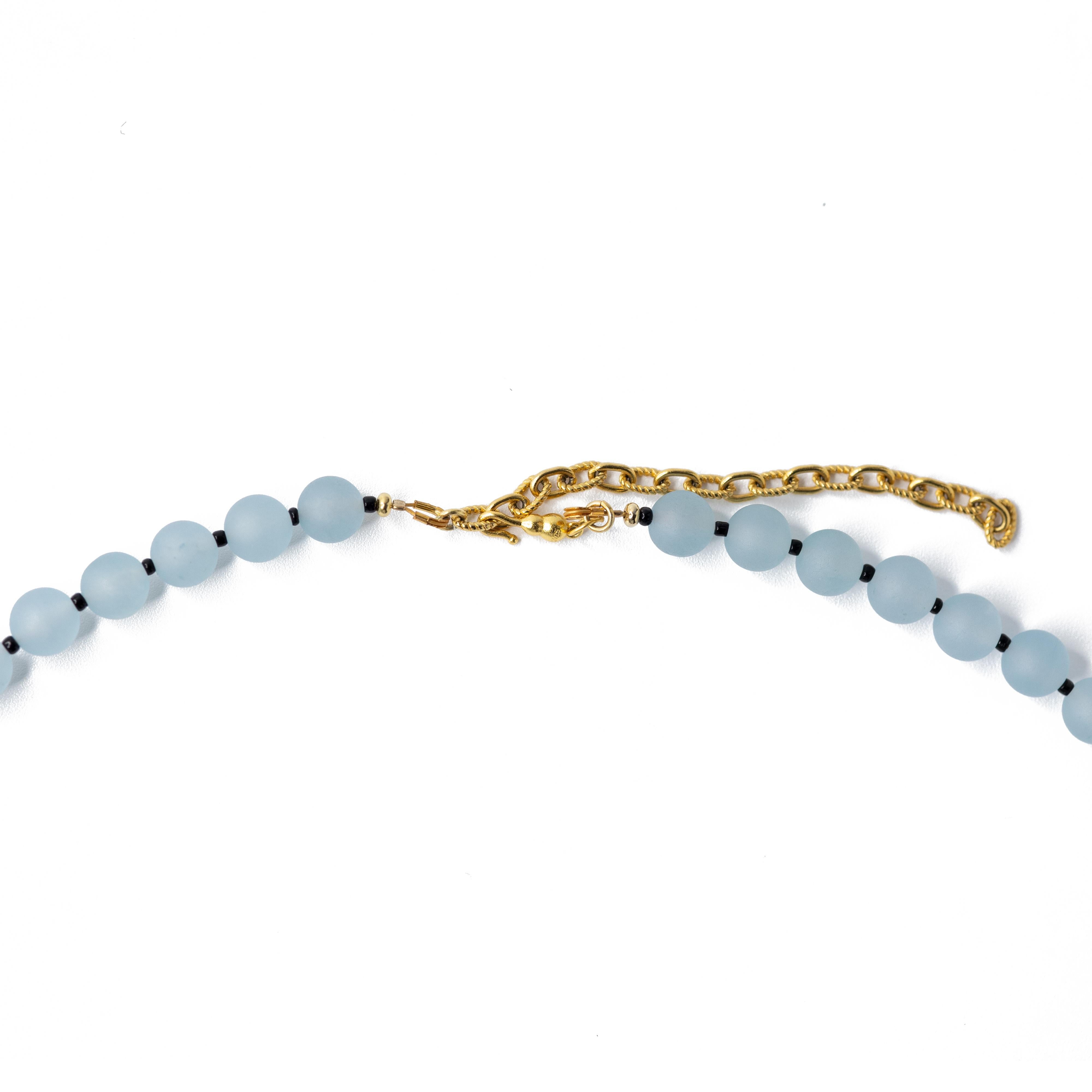 Collar de Calcedonia Niebla sobre Terreno Azul - by Bombyx House en venta 1