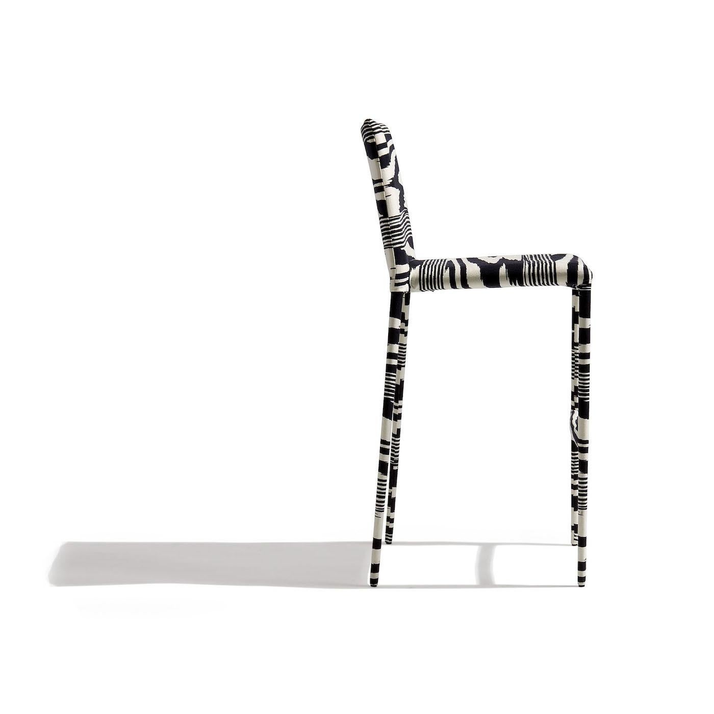 Modern Mister Black and White Bar Stool by MissoniHome For Sale