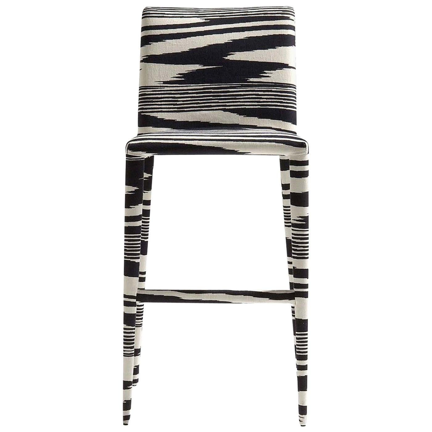 Mister Black and White Bar Stool by MissoniHome For Sale