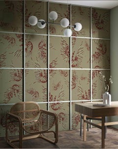 Misteriosa Beige & Sienna Wallpaper, Essenziali Collection by Leonardo Dini