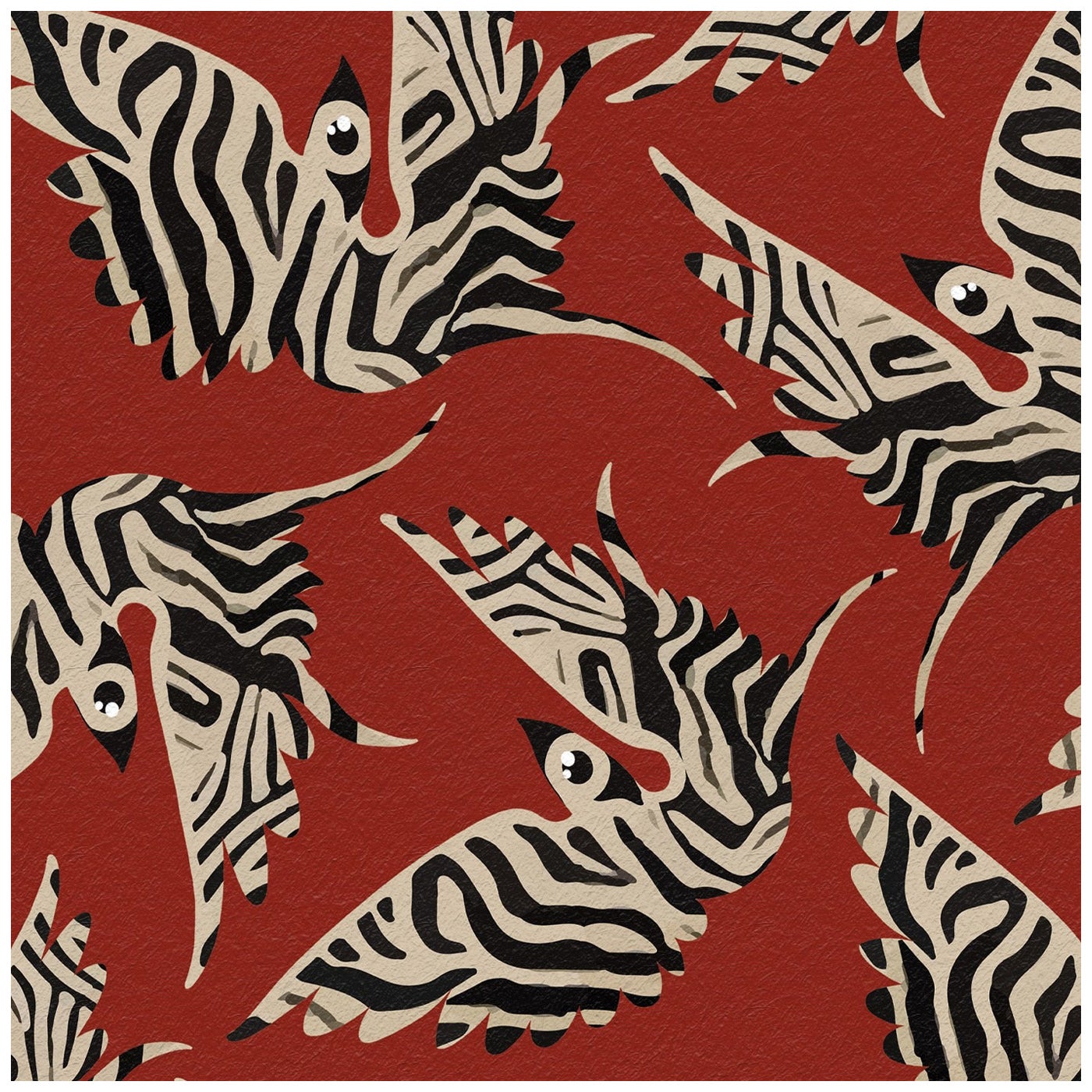 Misteriosa Zebrata Wallpaper by Leonardo Dini For Sale