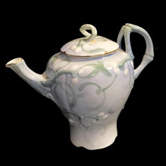 Mistletoe Art Nouveau Decor Tea Service Designed by Lachenal, 1900