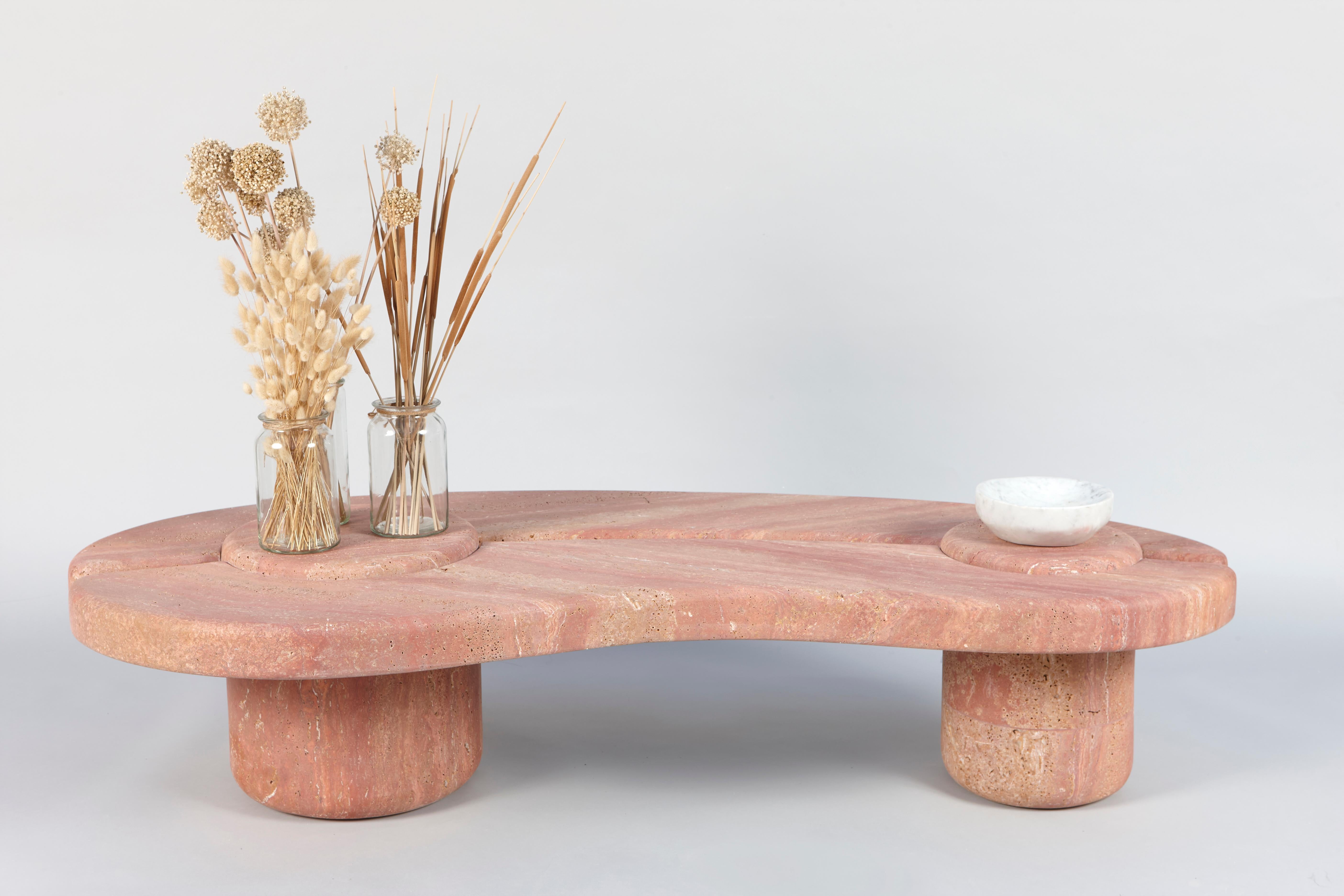 Stainless Steel Mistral Coffee Table by Studio Bazazo For Sale