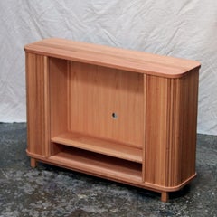 Mistry Tambour Door Cabinet in Natural Oak