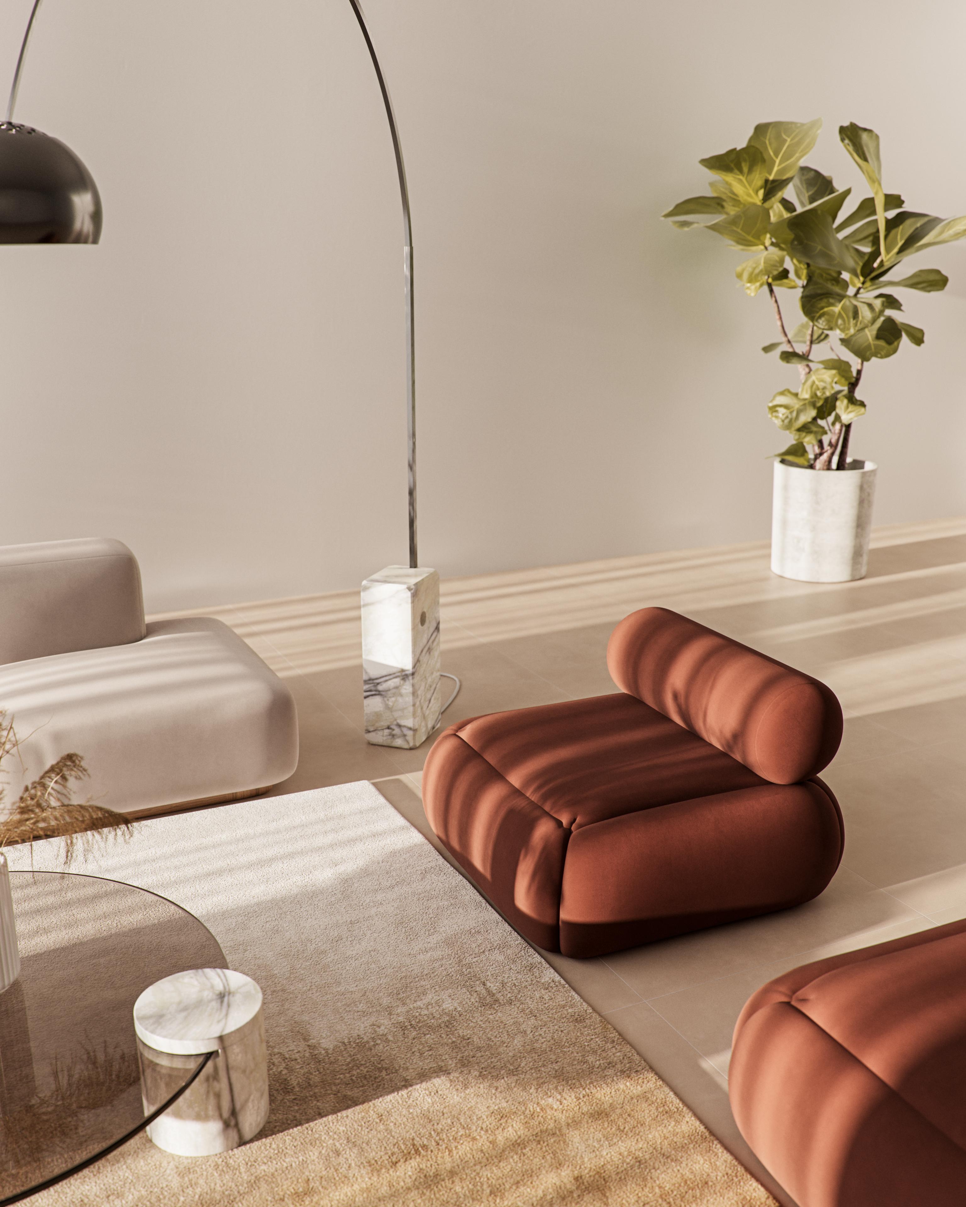 Canapé Lupin Beige Misty Beige par Nelson Araujo en vente 4