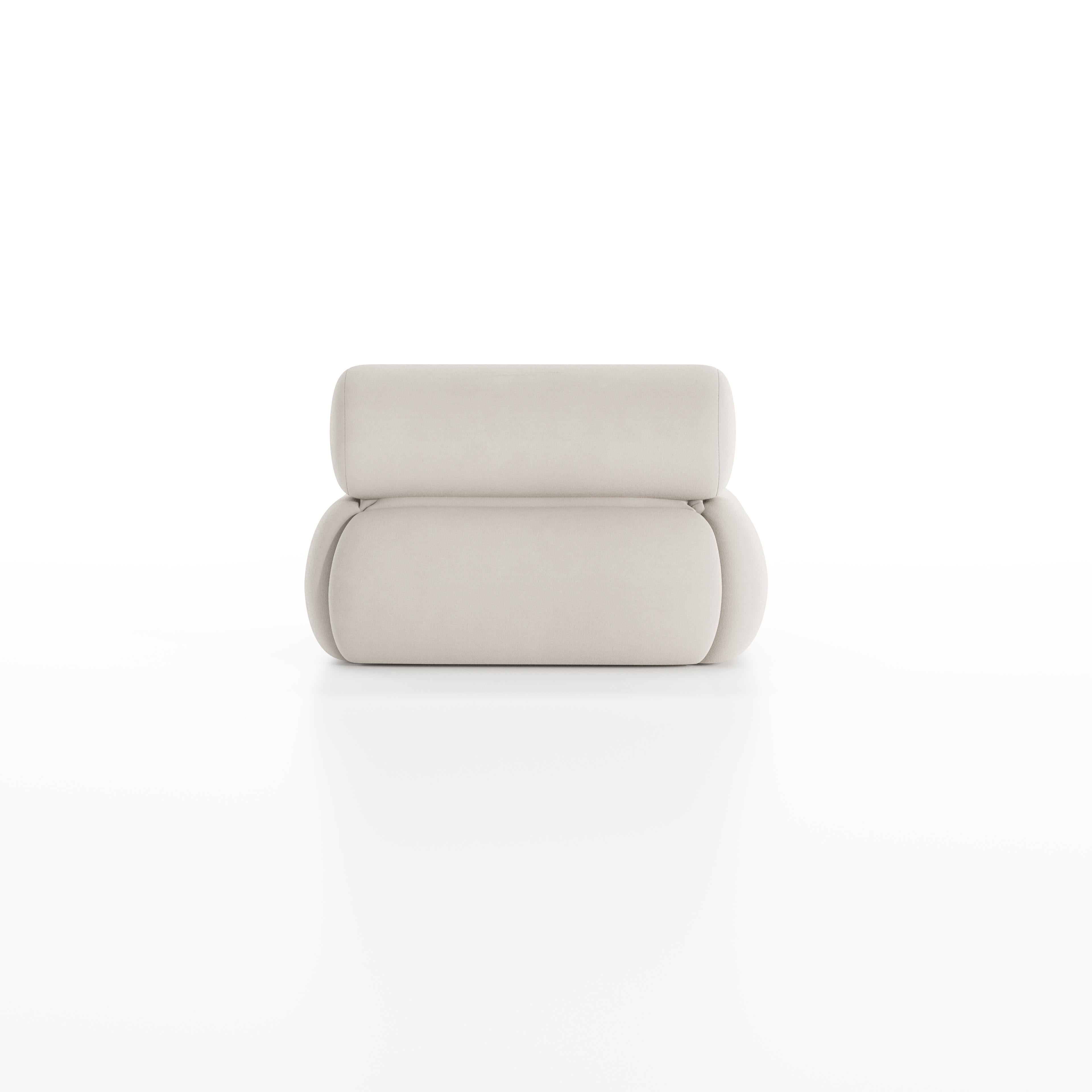 Tissu Canapé Lupin Beige Misty Beige par Nelson Araujo en vente