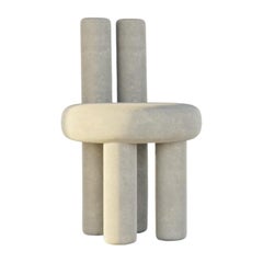 Chaise Salvador beige « Misty » de Nelson Araujo