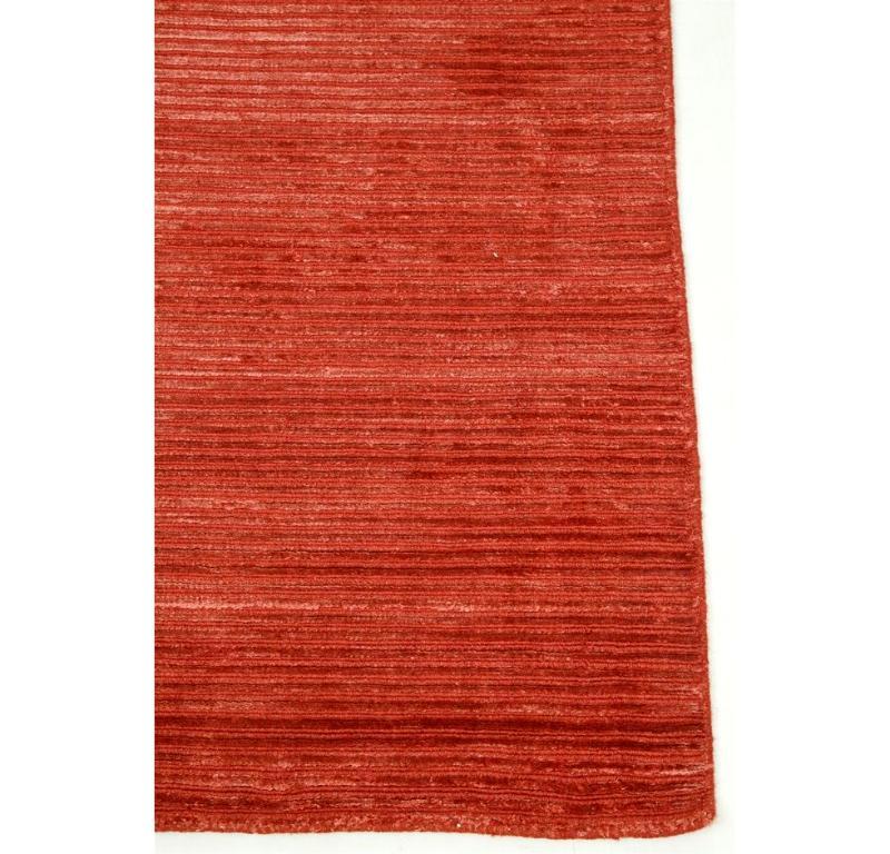 Modern Misty Meadows Light Paprika & Light Paprika 150x240 cm Handloom Rug For Sale