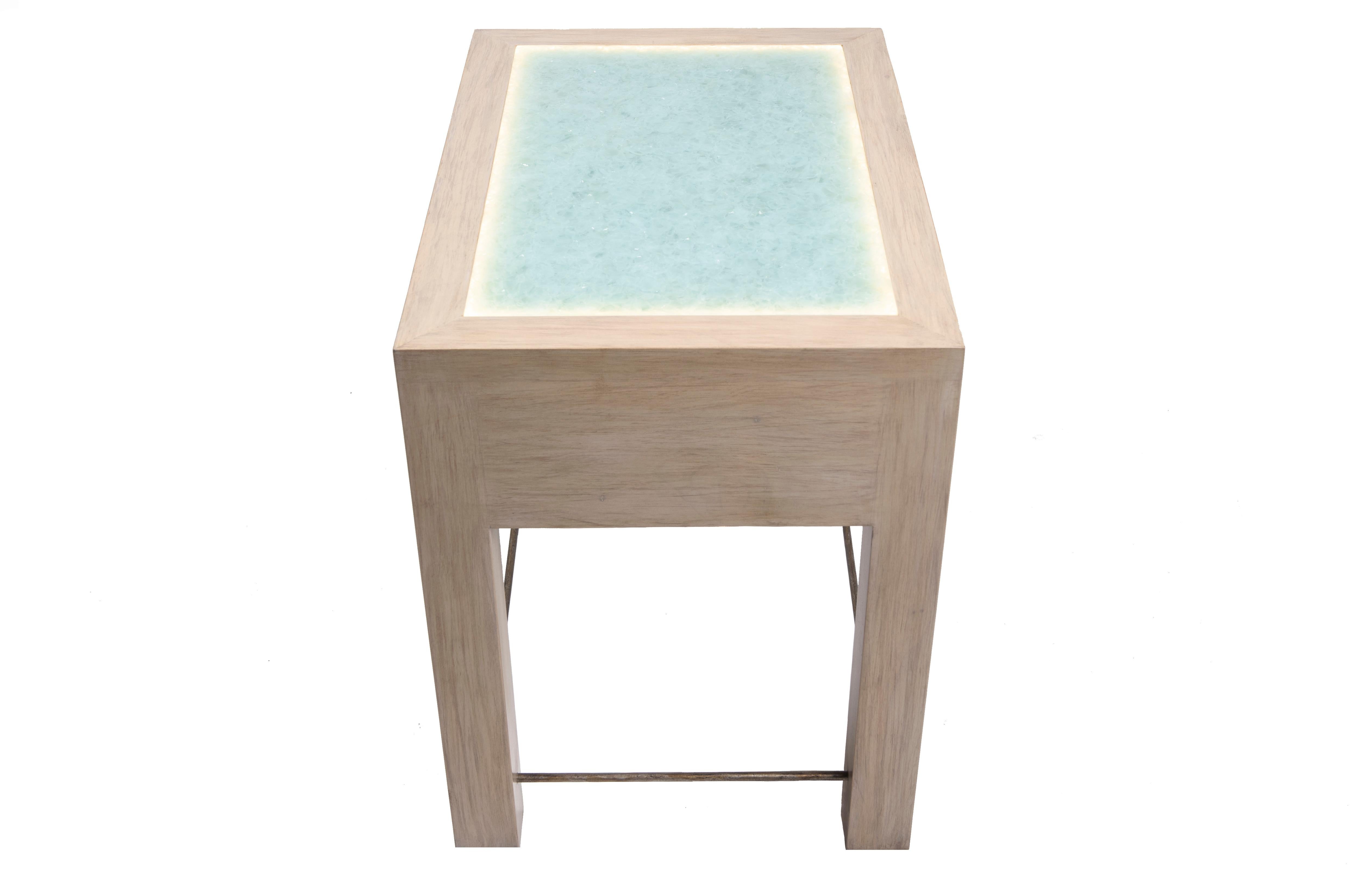 Contemporary Misty Nightstand For Sale