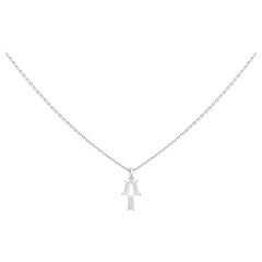 Misui  0.24 Carat Baguette White Diamonds Platinum Pendant Necklace