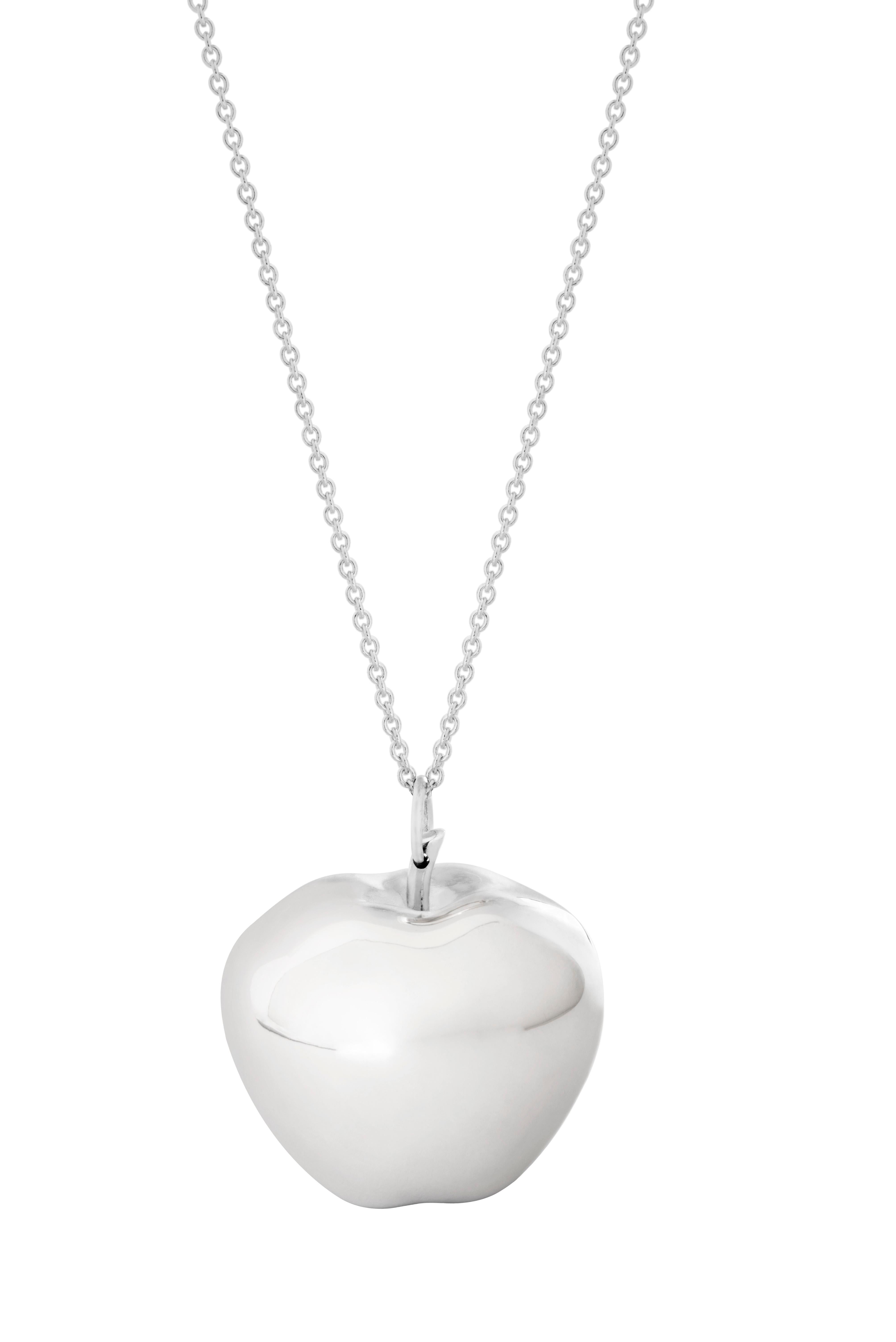 Misui Fruitful Apple Pendant in Sterling Silver In New Condition For Sale In Barcelona, ES