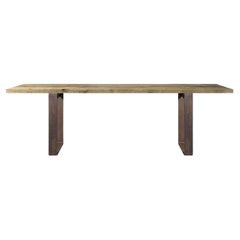 Misura Solid Wood Table, Ontano in Hand-Made Natural Finish, Contemporary