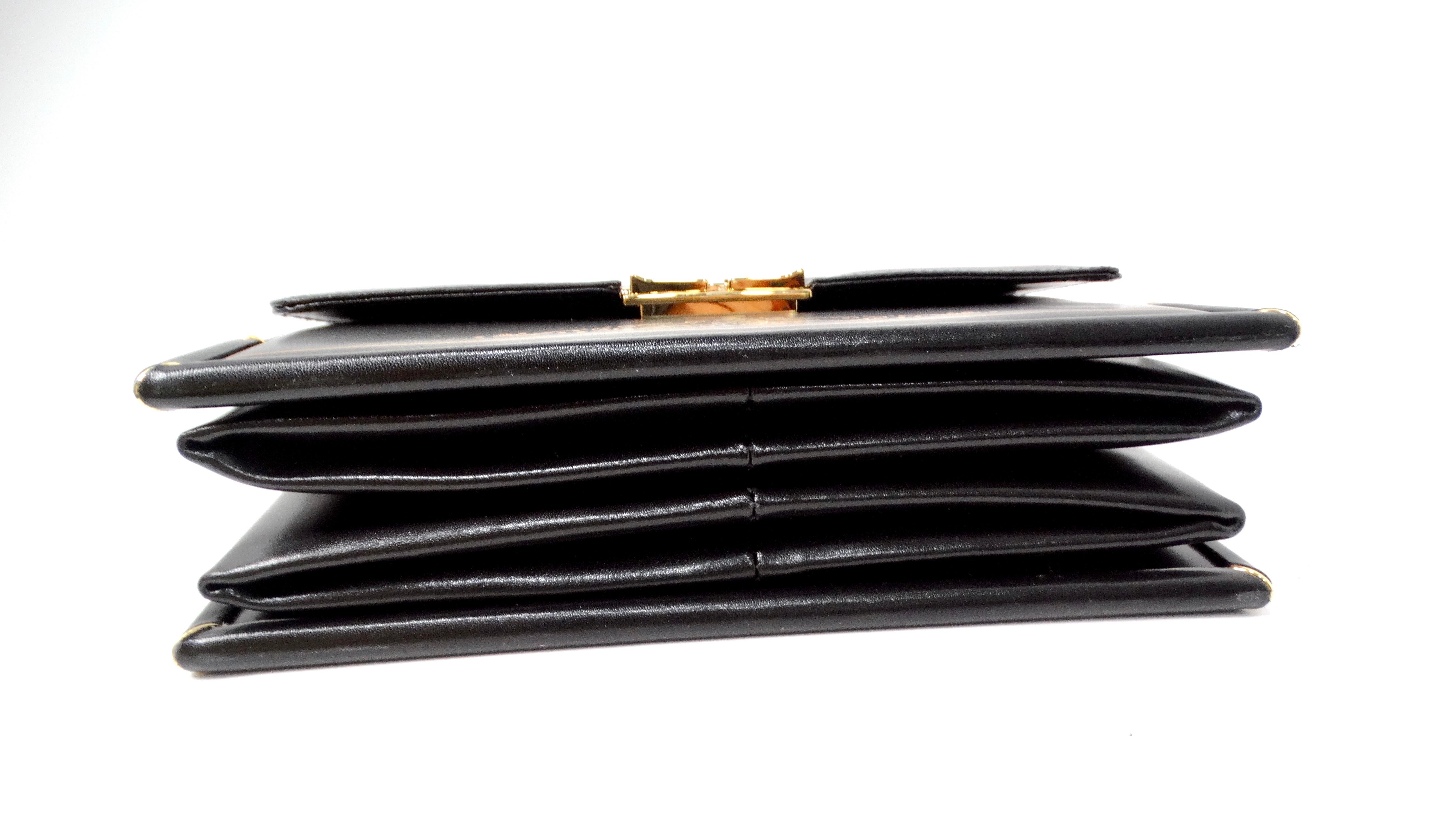 Misuri Custom Italian Black Leather Shoulder Bag 6