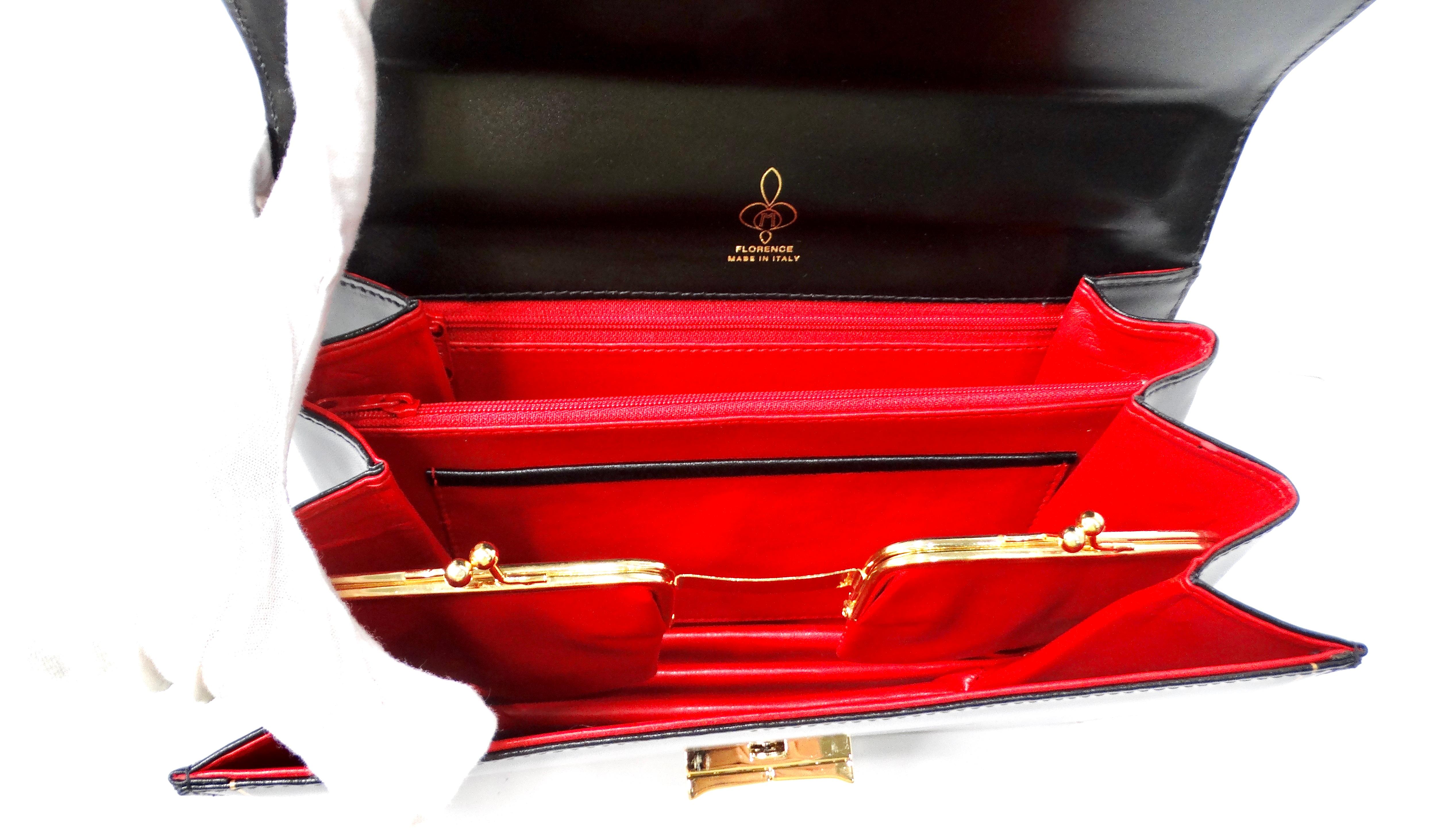 Misuri Custom Italian Black Leather Shoulder Bag 1