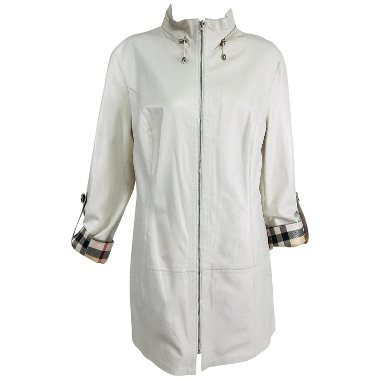 Misuri Firenze Buttery Soft Ivory Leather Reversible Jacket For Sale at  1stDibs