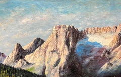 Misurina Lake Italian Dolomites Oil Painting