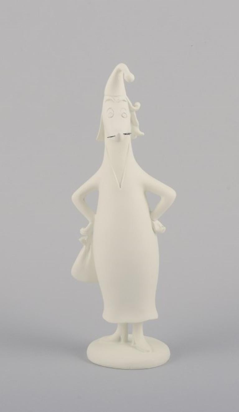 Mit & Ditt, Sweden. Figure from the Moomin universe made of polystyrene.
Mrs Fillyjonk.
From the 2000s.
Perfect condition.
Original packaging.
Dimensions: H 24.5 cm x W 9.0 cm.